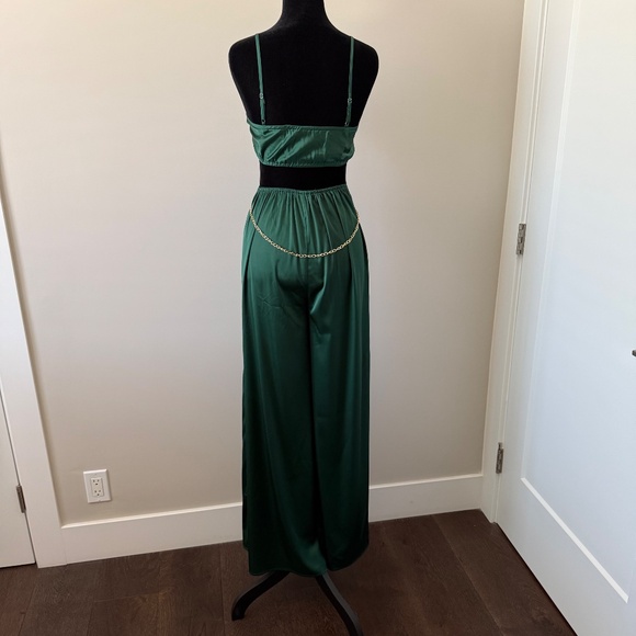 NWT 12th TRIBE SATIN JUMPSUIT SIZE S - Picture 6 of 11